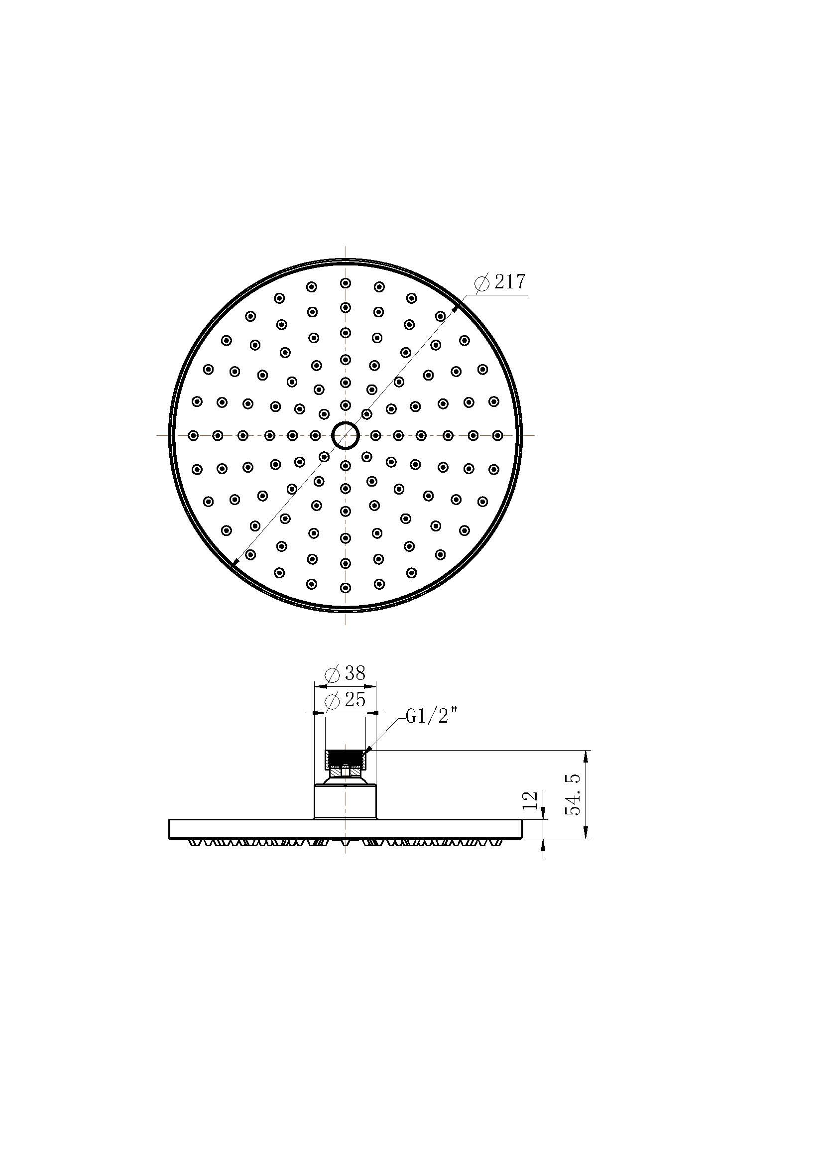 A-ABR215 Line Drawing